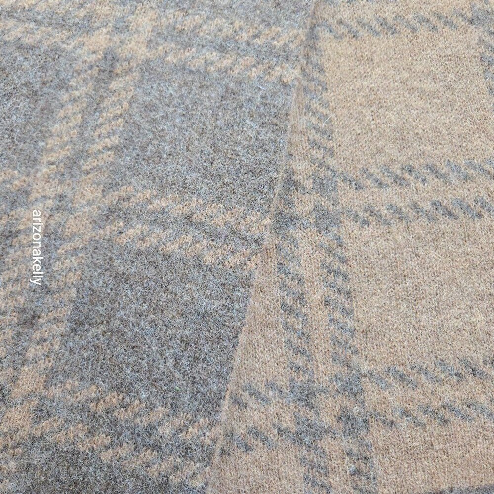 NWOT Everlane Alpaca Patterned Scarf in Cocoa & Tiger's Eye - Picture 9 of 13